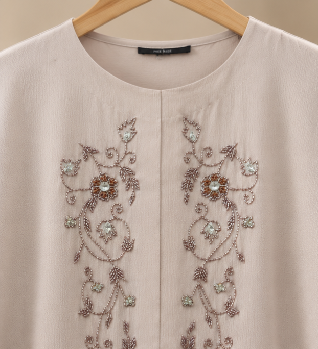 Aleena Beaded Floral Abaya