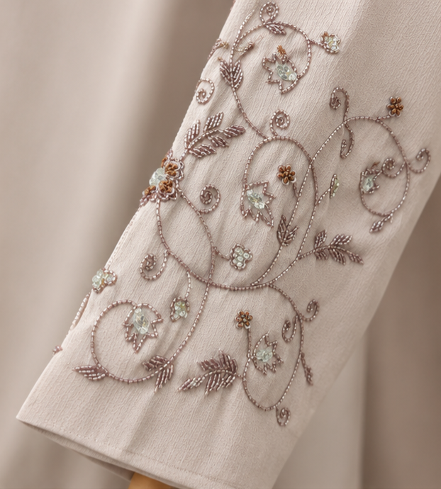 Aleena Beaded Floral Abaya