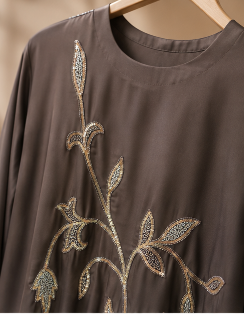 Anisa Sequin Tulip Abaya