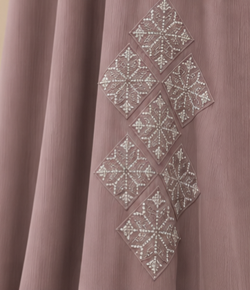 Ayat Geometric Panel Abaya
