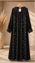 Firdaus Floral Panel Abaya