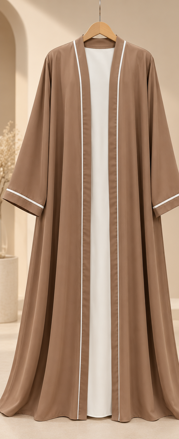 Hafsa Piped Open Abaya