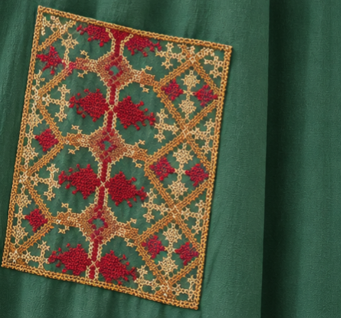 Hana Tatreez Yoke Abaya