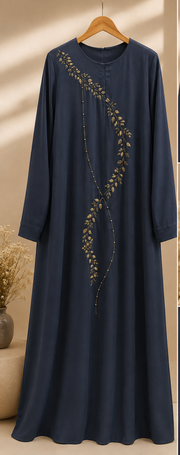 Hiba Golden Vine Abaya