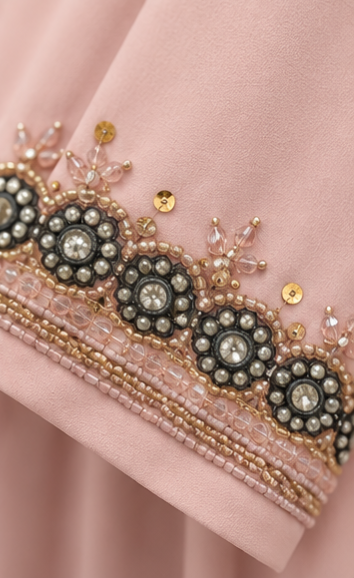 Hooriya Kundan Cuff Abaya
