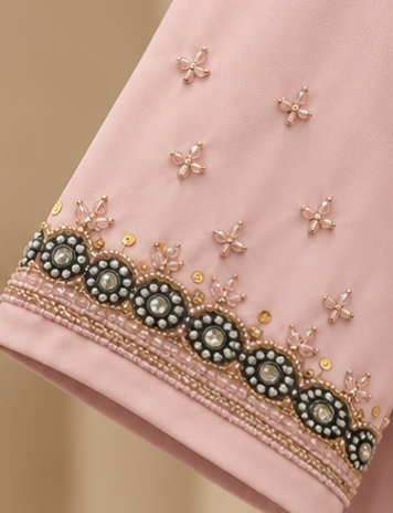 Hooriya Kundan Cuff Abaya