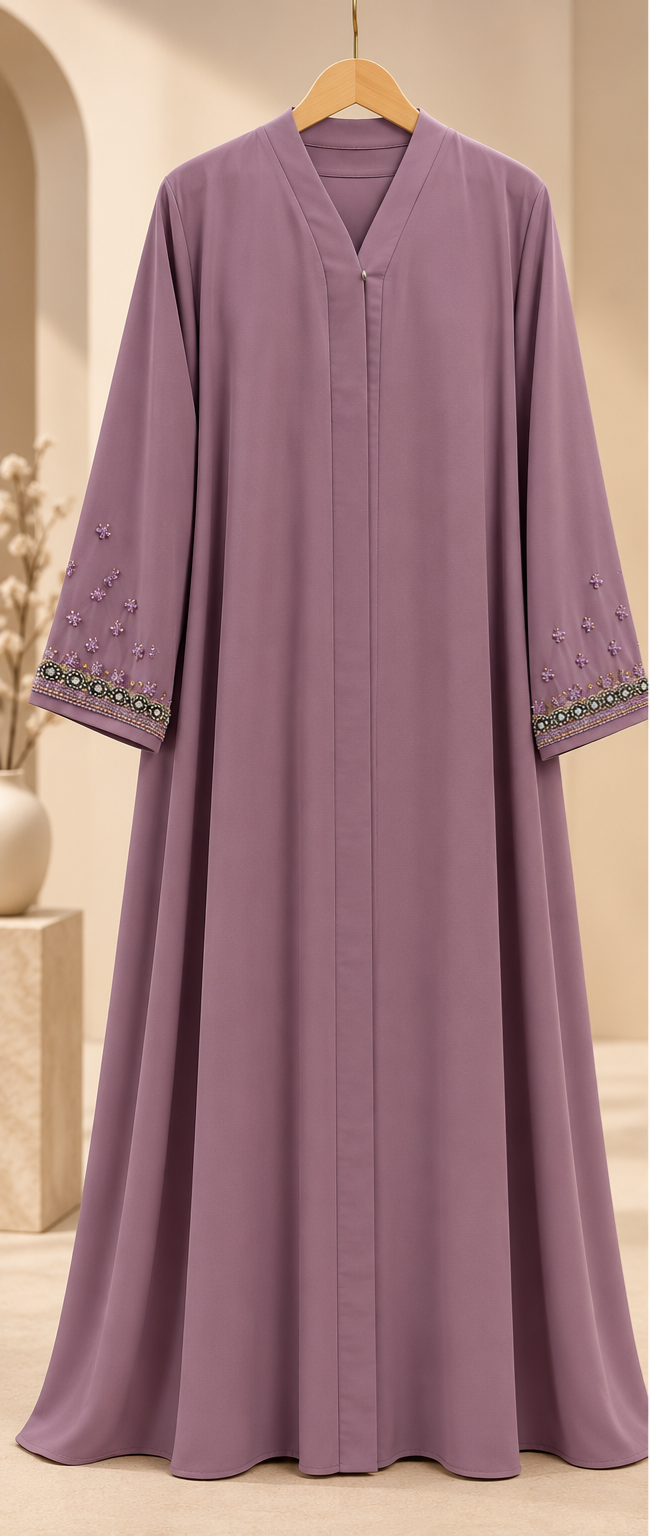 Hooriya Kundan Cuff Abaya