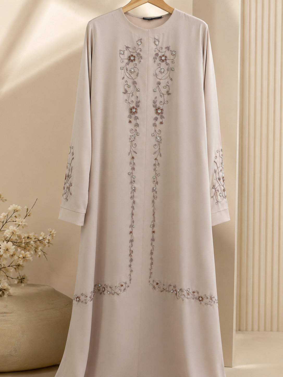Lubna Silver Blossom Abaya