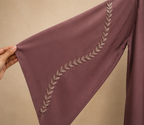 Mahnoor Leaf Vine Open Abaya