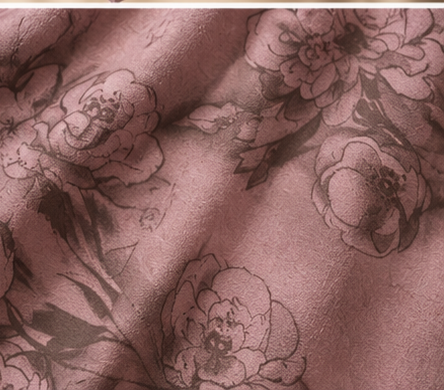 Mehrunisa Rose Print Abaya