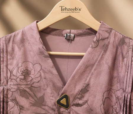 Mehrunisa Rose Print Abaya