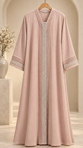 Nashwa Pintuck Crystal Abaya