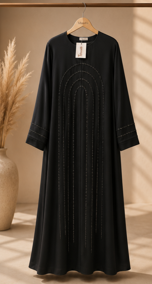 Noorain Arch Beaded Abaya
