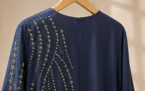Rayana Crystal Fan Abaya
