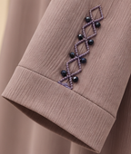 Rida Amethyst Lattice Abaya