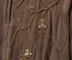 Rukhsar Gold Cord Abaya