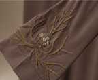 Rukhsar Gold Cord Abaya