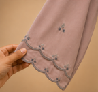 Sadaf Scalloped Open Abaya