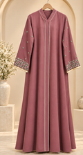 Saira Embroidered Cuff Abaya
