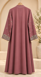 Saira Embroidered Cuff Abaya