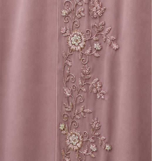 Samreen Tonal Placket Abaya