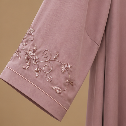 Samreen Tonal Placket Abaya