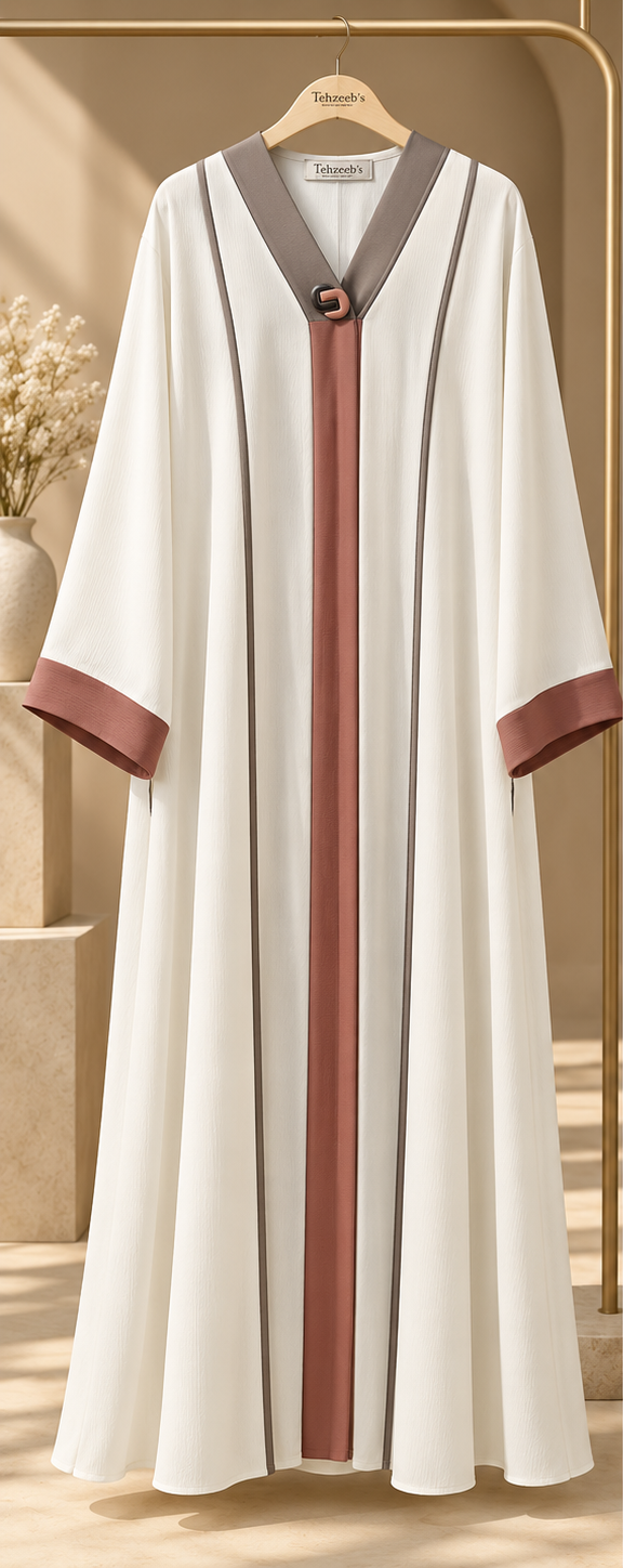 Sana Terracotta Panel Abaya
