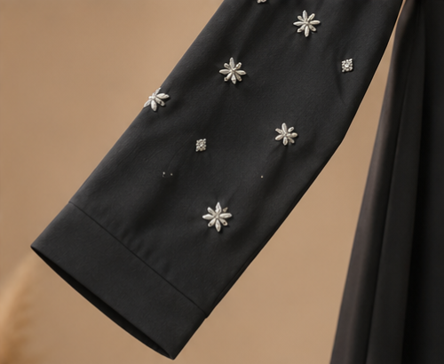 Zohra Crystal Cascade Abaya