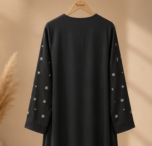 Zohra Crystal Cascade Abaya